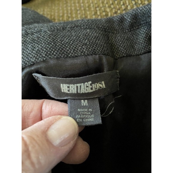 Heritage‎ 1981 Jacket Mens  Size M Black Wool Blend Button Front Classic Edition - Picture 3 of 9